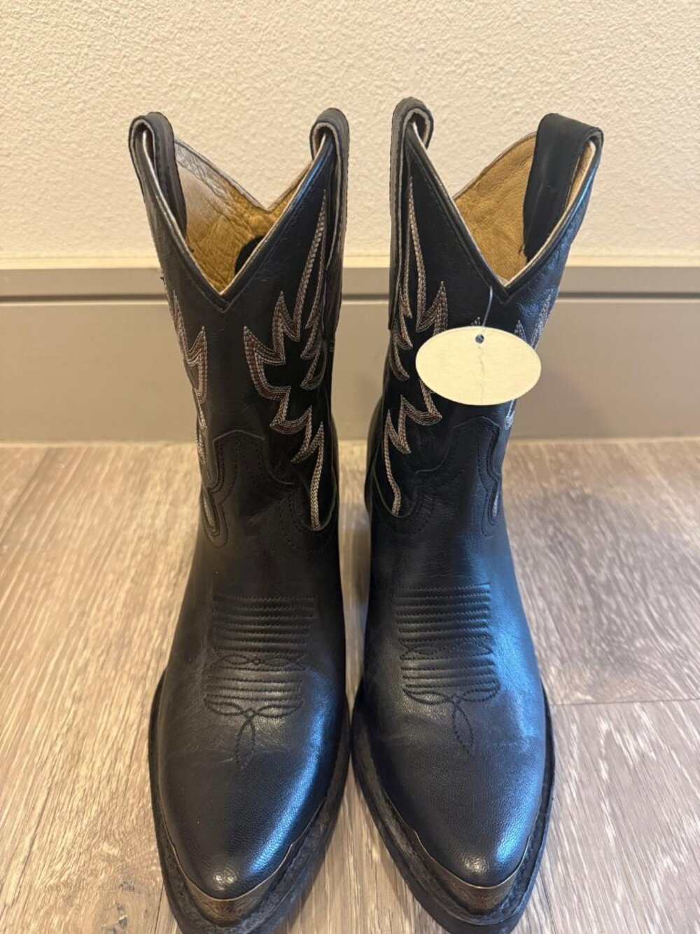 Idyllwind Wheels Western Booties Black Leather Size 8 NWT